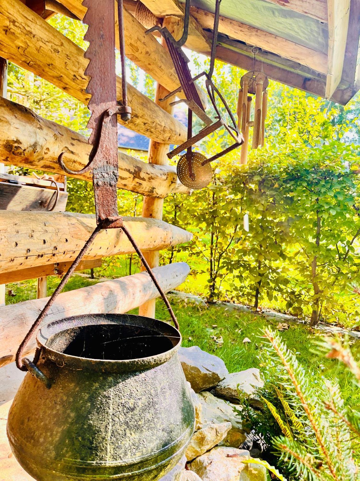 La Cabane Perchee Du Trappeur Ecrainville Bagian luar foto