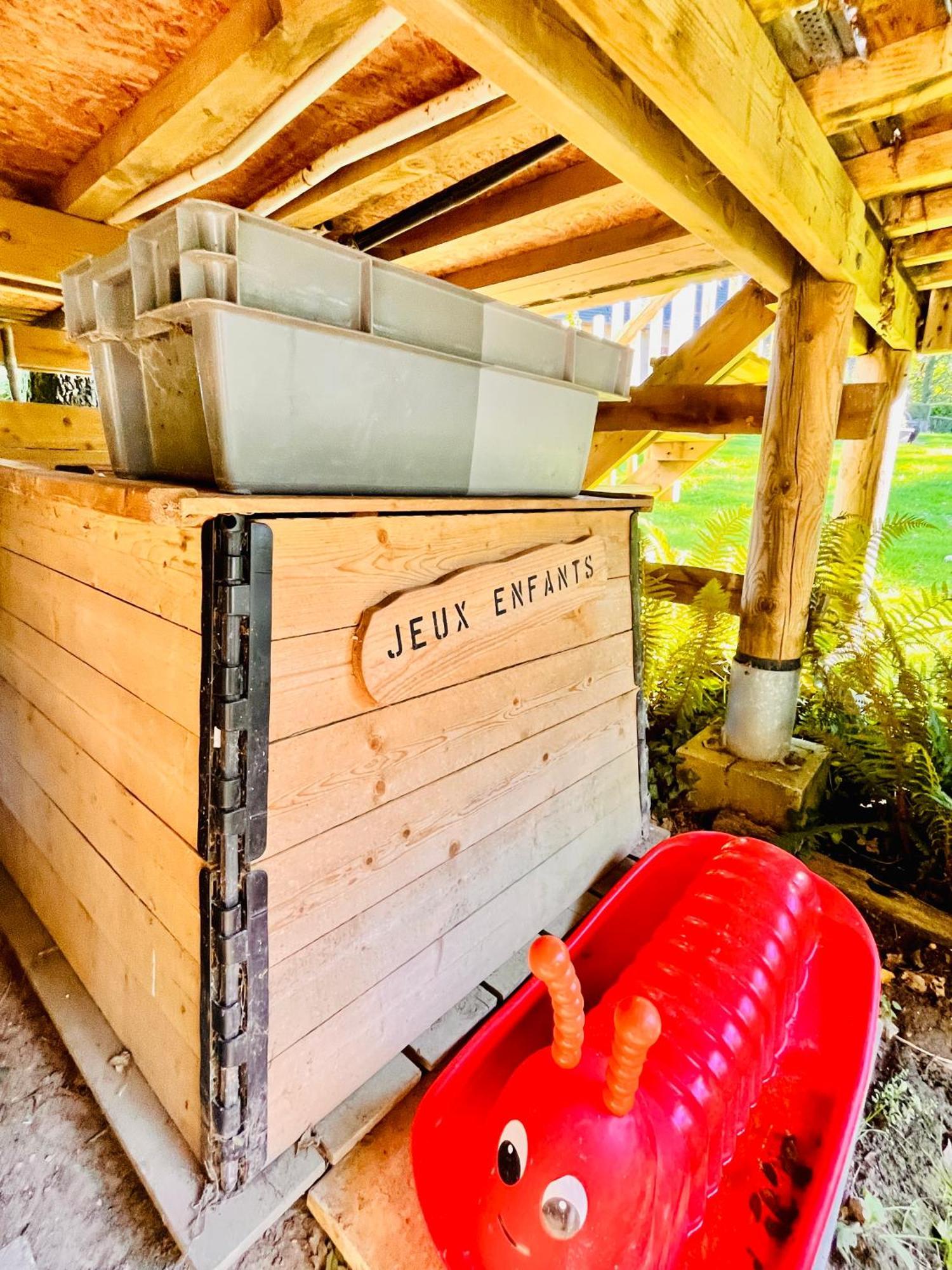 La Cabane Perchee Du Trappeur Ecrainville Bagian luar foto